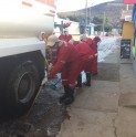 Lavado de calles de la comuna de Andacollo