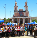 Uniones Comunales de Centro de Madres y Adultos Mayores expusieron sus trabajos en plaza Pedro Nolasco Videla