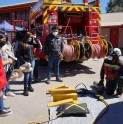 Bomberos de Andacollo y Teck CDA refuerzan labor preventiva con feria de seguridad
