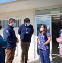 Comitiva andacollina visita centro de diálisis en Los Vilos
