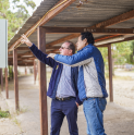 Teck CDA contribuye al mejoramiento eléctrico del Parque El Peregrino de la Parroquia de Andacollo