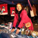 Emprendedores locales participaron en la primera feria navideña de este año