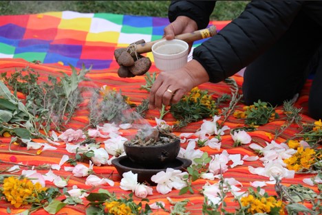 Agrupación Indígena Cullu Anta recibió el solsticio de invierno con alegre celebración